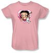 Betty Boop Ladies T-shirt I Love Betty Pink Tee Shirt