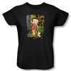 Betty Boop Ladies T-shirt Luau Lady Black Tee Shirt