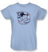 Betty Boop Ladies T-shirt S.s. Vintage Light Blue Tee Shirt