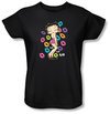 Betty Boop Ladies T-shirt Tripple Xo Black Tee Shirt