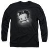 Betty Boop Long Sleeve Shirt Vintage Star Black Tee T-Shirt