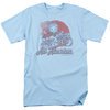 Betty Boop Shirt All American Biker Light Blue Tee T-Shirt