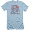 Betty Boop Slim Fit Shirt All American Biker Light Blue T-Shirt