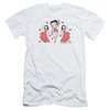 Betty Boop Slim Fit Shirt BB Dance White T-Shirt