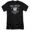 Betty Boop Slim Fit Shirt Chromed Logo Black T-Shirt