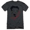 Betty Boop Slim Fit Shirt Classic Zombie Charcoal T-Shirt