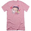 Betty Boop Slim Fit Shirt Puppy Love Pink T-Shirt