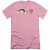 Betty Boop Slim Fit Shirt Symbols Pink T-Shirt