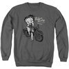 Betty Boop Sweatshirt BBMC Adult Charcoal Sweat Shirt