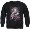 Betty Boop Sweatshirt Biker Babe Adult Black Sweat Shirt