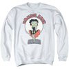 Betty Boop Sweatshirt Breezy Zombie Love Adult White Sweat Shirt