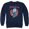 Betty Boop Sweatshirt Team Boop Adult Navy Blue Sweat Shirt