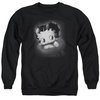 Betty Boop Sweatshirt Vintage Star Adult Black Sweat Shirt