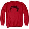 Betty Boop Sweatshirt Word Hair Adult Red Sweat Shirt