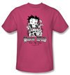 Betty Boop T-shirt Born Wild Adult Hot Pink Tee