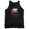 Betty Boop Tank Top Bandana &amp; Roses Black Tanktop