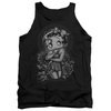 Betty Boop Tank Top Fashion Roses Black Tanktop