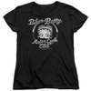 Betty Boop Womens Shirt Chromed Logo Black T-Shirt