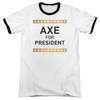 Billions Axe For President White Ringer Shirt