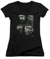 Billions Juniors V Neck Shirt Currency Poster Black T-Shirt