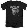 Billions Slim Fit V-Neck Shirt Self Made Black T-Shirt