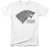 Games of Thrones GOT Winter is Coming Adult T-shirt - White