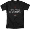 Game of Thrones GOT Winter is Coming Adult T-shirt - Black