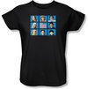 Brady Bunch Ladies T-shirt - Framed Black Tee Shirt