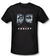 Bride Of Chucky T-shirt Movie Happy Couple Black Slim Fit Shirt