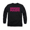 Bridesmaids Shirt Logo Long Sleeve Black Tee T-Shirt