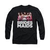 Bridesmaids Shirt Maids Long Sleeve Black Tee T-Shirt