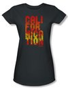 Californication Juniors Shirt Cali Type Charcoal T-shirt Tee