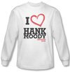 Californication Shirt I Heart Hank Moody White Long Sleeve T-Shirt Tee