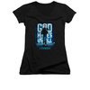 Californication Shirt Juniors V Neck Bright Lights Black T-Shirt