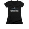 Californication Shirt Juniors V Neck Outstretched Black T-Shirt