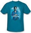 Californication Shirt Way Too Deep Adult Turquoise T-Shirt Tee