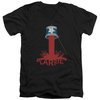 Carrie Slim Fit V-Neck Shirt Bucket Of Blood Black T-Shirt