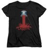 Carrie Womens Shirt Bucket Of Blood Black T-Shirt