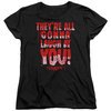 Carrie Womens Shirt Laugh At You Black T-Shirt