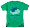 Casper The Friendly Ghost Shirt Free Spirit Adult Kelly Green T-Shirt