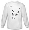 Casper The Friendly Ghost Shirt Ghost Face Long Sleeve White T-Shirt