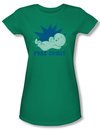 Casper The Friendly Ghost Shirt Juniors Free Spirit Kelly Green Tee