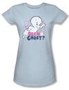 Casper The Friendly Ghost Shirt Juniors Seen A Ghost Light Blue Tee