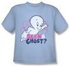 Casper The Friendly Ghost Shirt Kids Seen A Ghost Light Blue Youth Tee