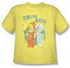 Casper The Friendly Ghost Shirt Kids True Boo Yellow Youth Tee T-Shirt