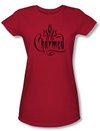 Charmed Shirt Charmed Logo Juniors Red Tee Shirt