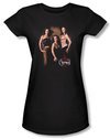 Charmed Shirt Three Hot Witches Juniors Black Tee Shirt