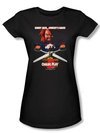 Child&#039;s Play 2 Juniors T-shirt Movie Chucky&#039;s Back Black Tee Shirt