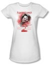 Child&#039;s Play 2 Juniors T-shirt Movie Playtime&#039;s Over White Tee Shirt