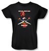 Child&#039;s Play 2 Ladies T-shirt Movie Chucky&#039;s Back Black Tee Shirt